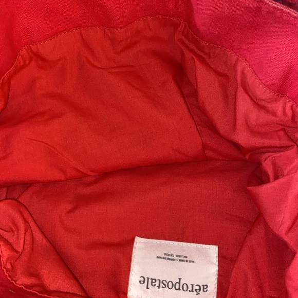 Aeropostale Plaid Lined Tote Bag - Picture 8 of 8